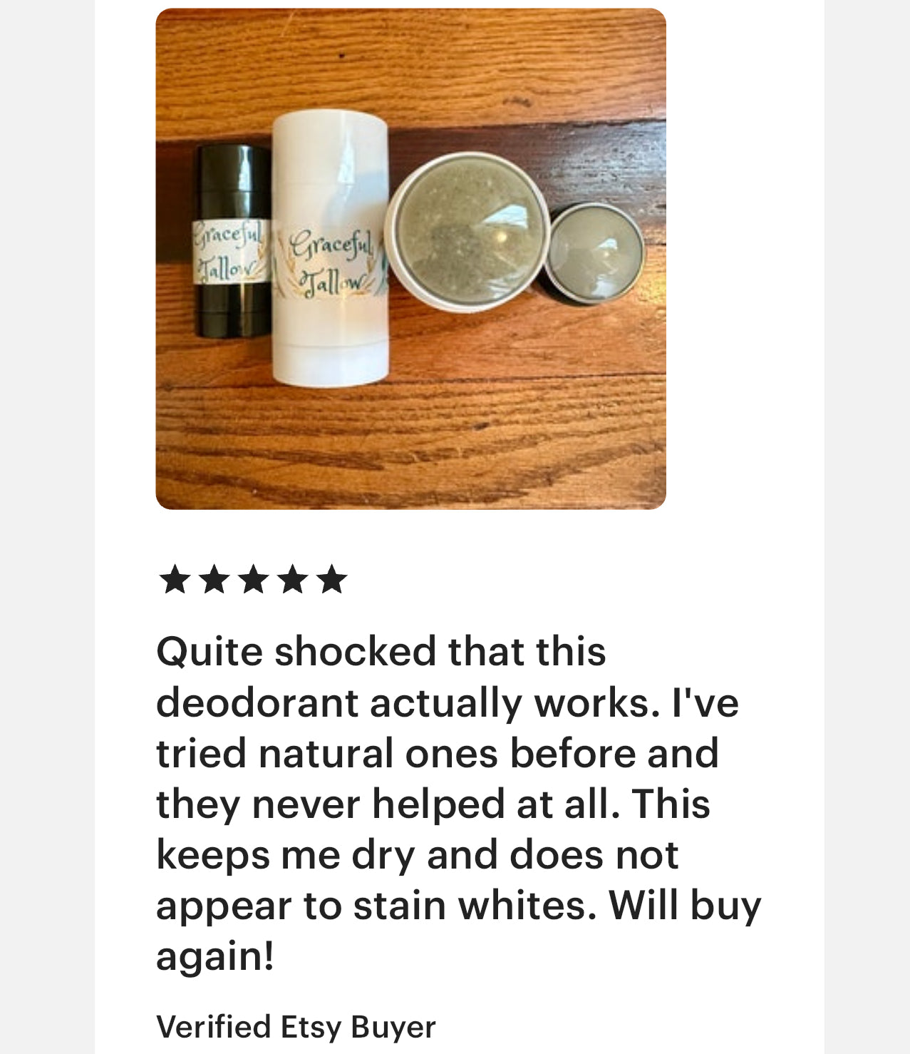Tallow Deodorant Nontoxic Grass Fed Beef Tallow Deodorants Baking Soda Free Bentonite Clay All Natural Skincare Mom gift Carnivore