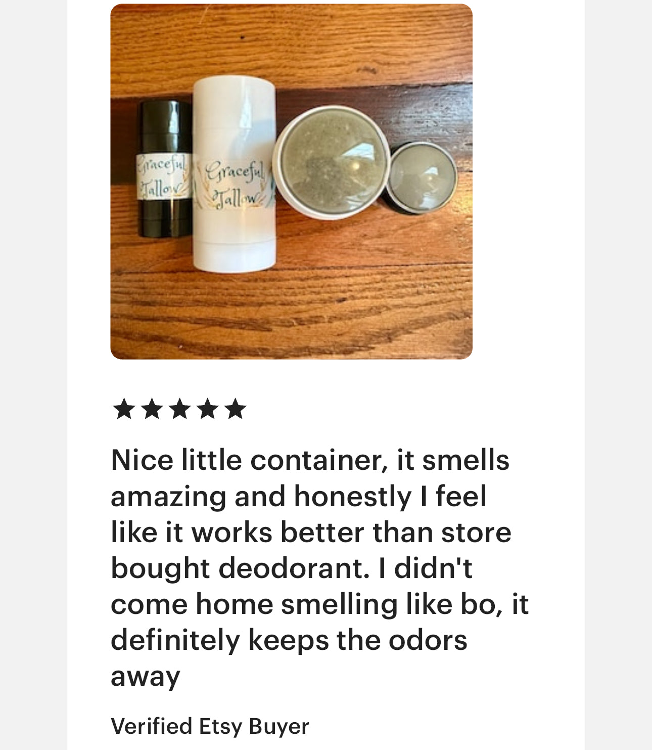 Tallow Deodorant Nontoxic Grass Fed Beef Tallow Deodorants Baking Soda Free Bentonite Clay All Natural Skincare Mom gift Carnivore