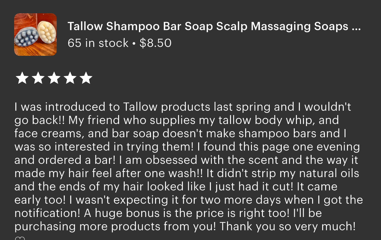 Tallow Deodorant Nontoxic Grass Fed Beef Tallow Deodorants Baking Soda Free Bentonite Clay All Natural Skincare Mom gift Carnivore