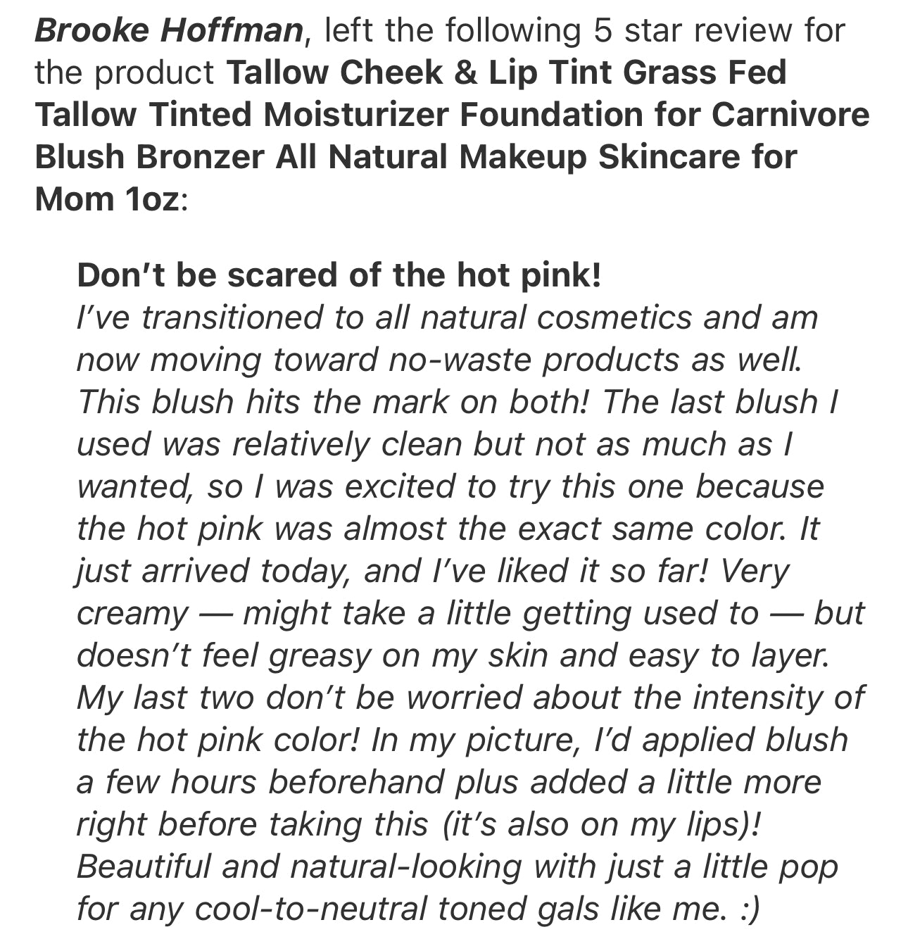 Tallow Lip Balm with Emu Oil & Grass Fed Beef Tallow Pink Lip Balms for Carnivore gift Extra Moisturizing All Natural Skincare for gifts Mom