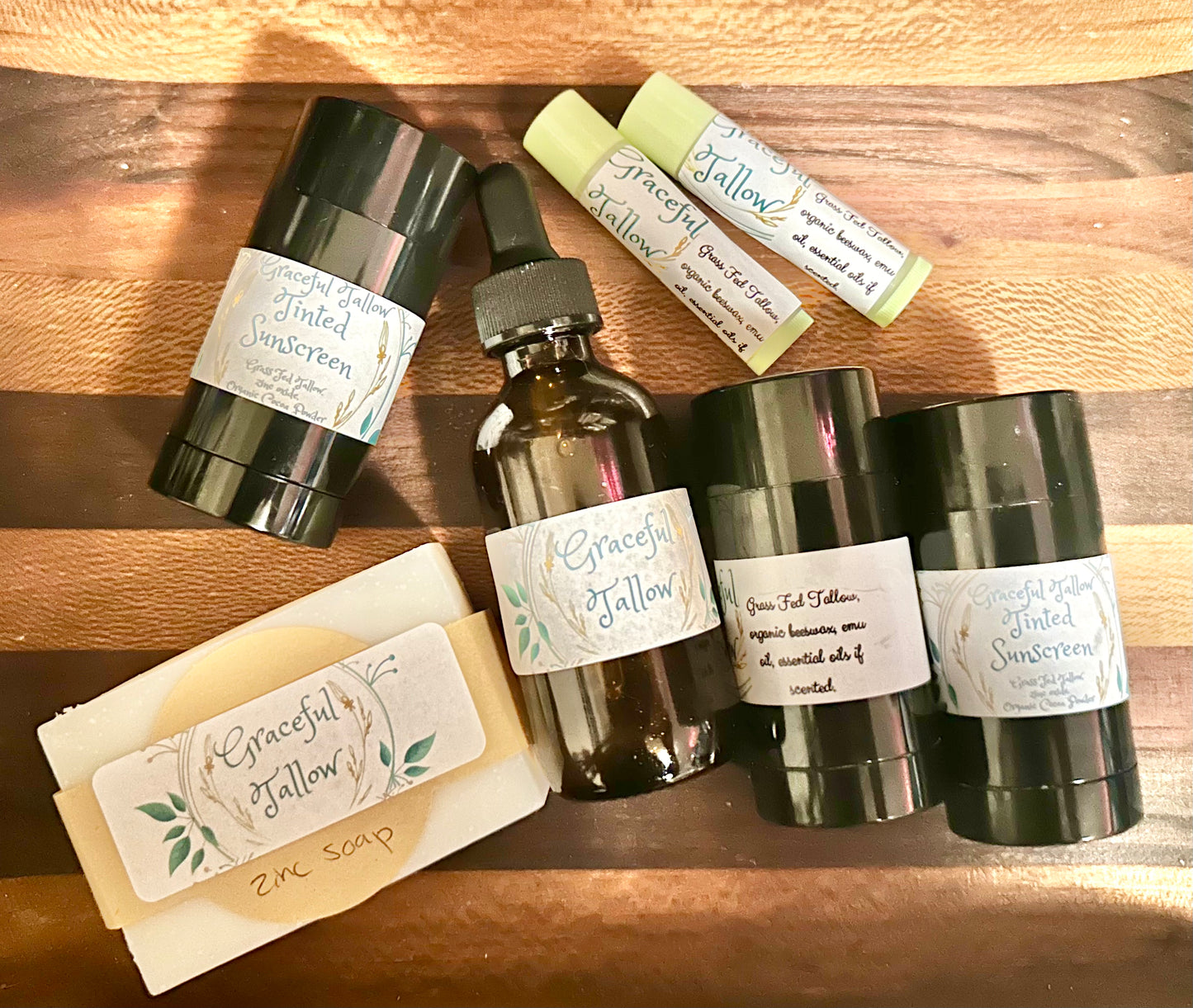 Tallow Lip Balm with Emu Oil & Grass Fed Beef Tallow Pink Lip Balms for Carnivore gift Extra Moisturizing All Natural Skincare for gifts Mom
