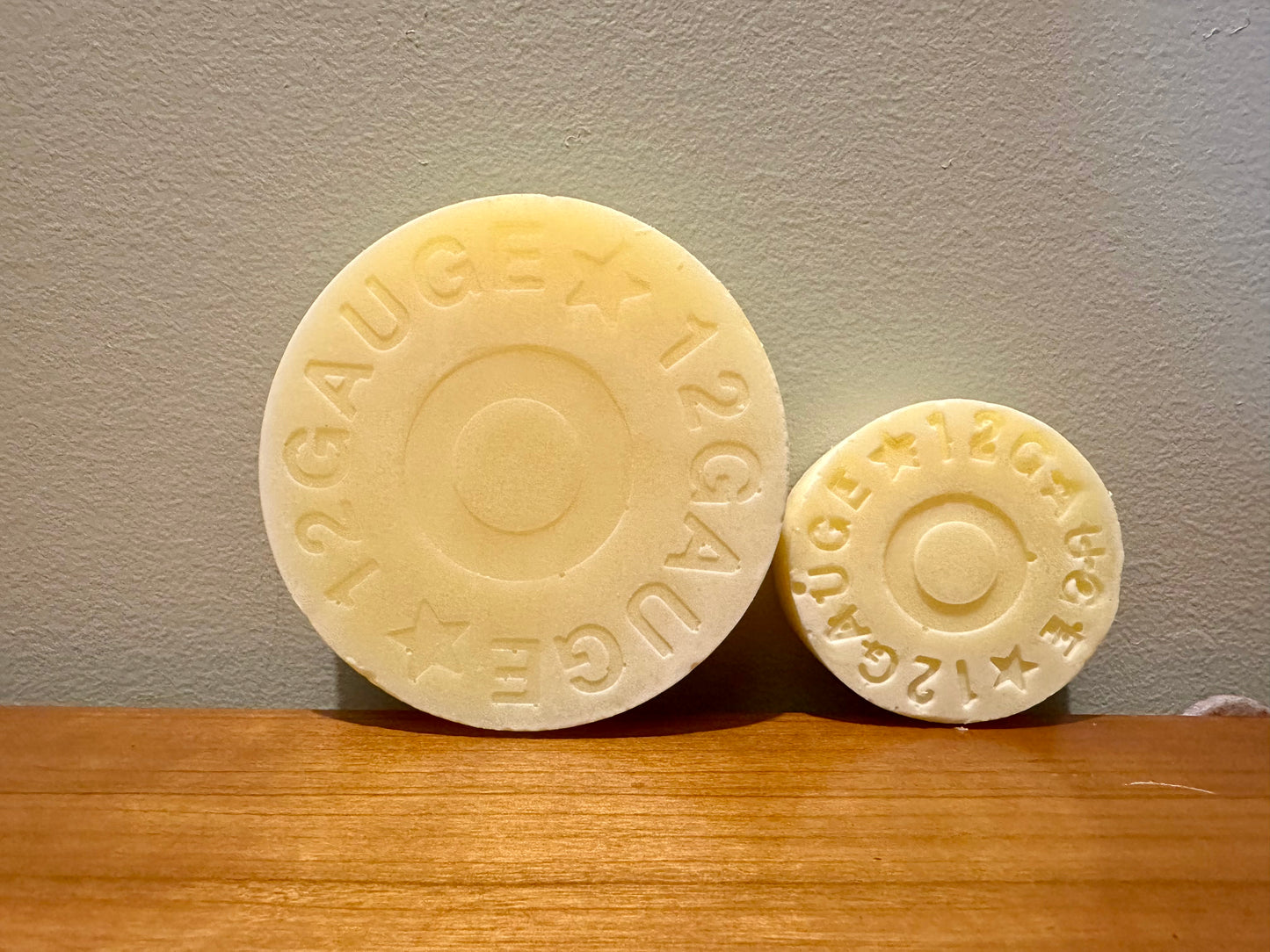 Beef Tallow Soap Handcrafted Homemade 2.4oz Grass Fed Tallow Shot Gun Unique Shaped Bars - All Natural Shampoo Bar Soaps gift for Hunter Hunting