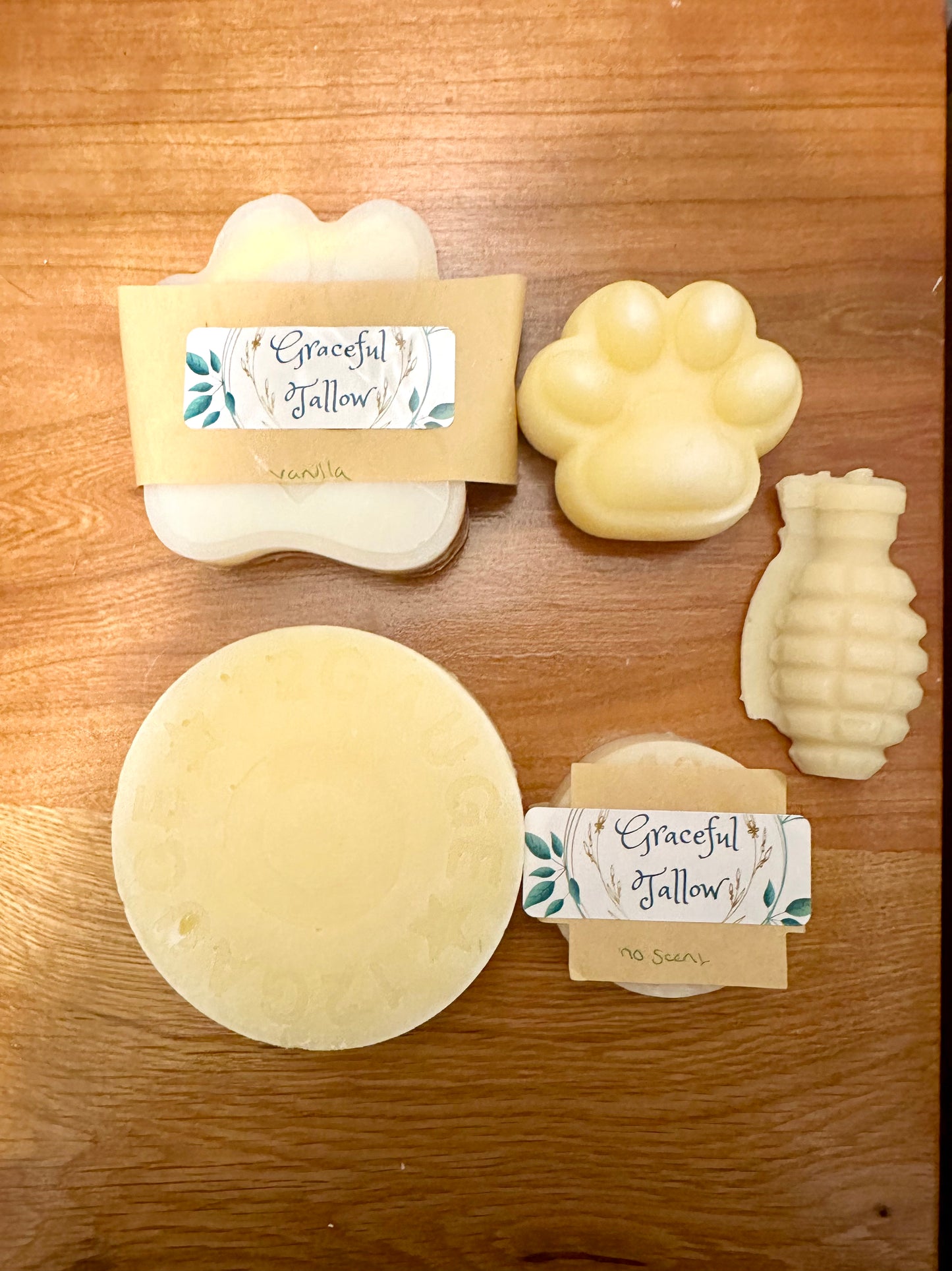 Tallow Shampoo Body Bar Soap Handmade Grass Fed Tallow Soap Bar gift Carnivore Animal Based Paw Shaped Handcrafted Home Made All Natural
