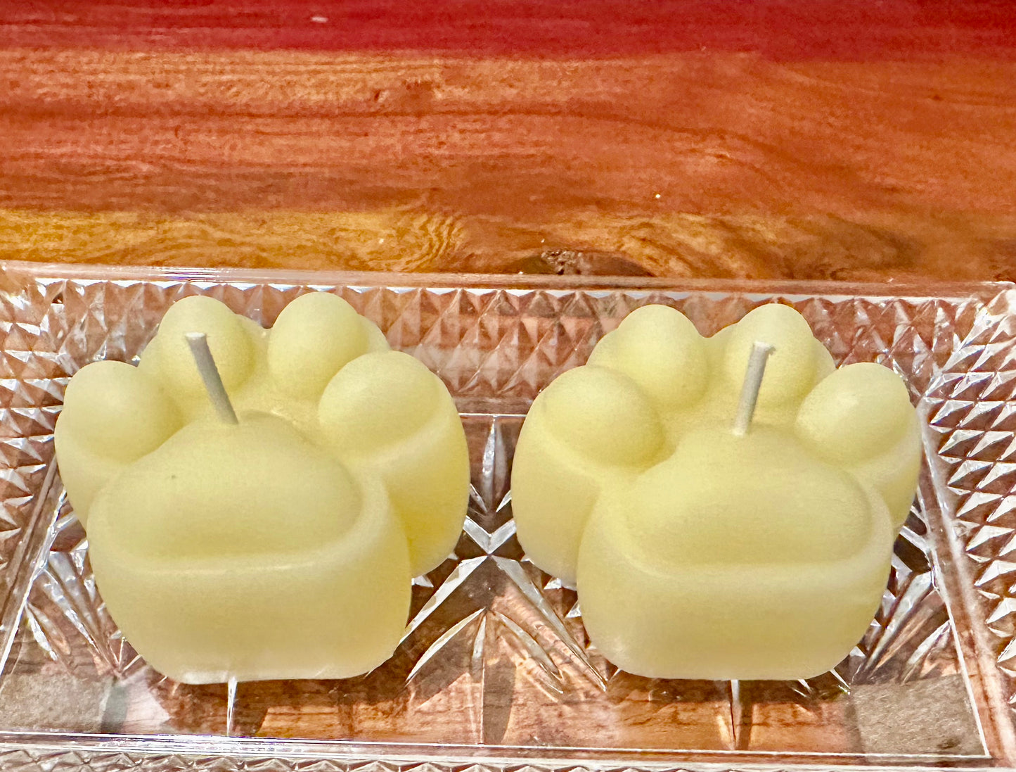 Handmade Beeswax & Tallow Candle for Carnivore gift for Her Essential Oil Natural Candle gifts PAW Shaped Candles!