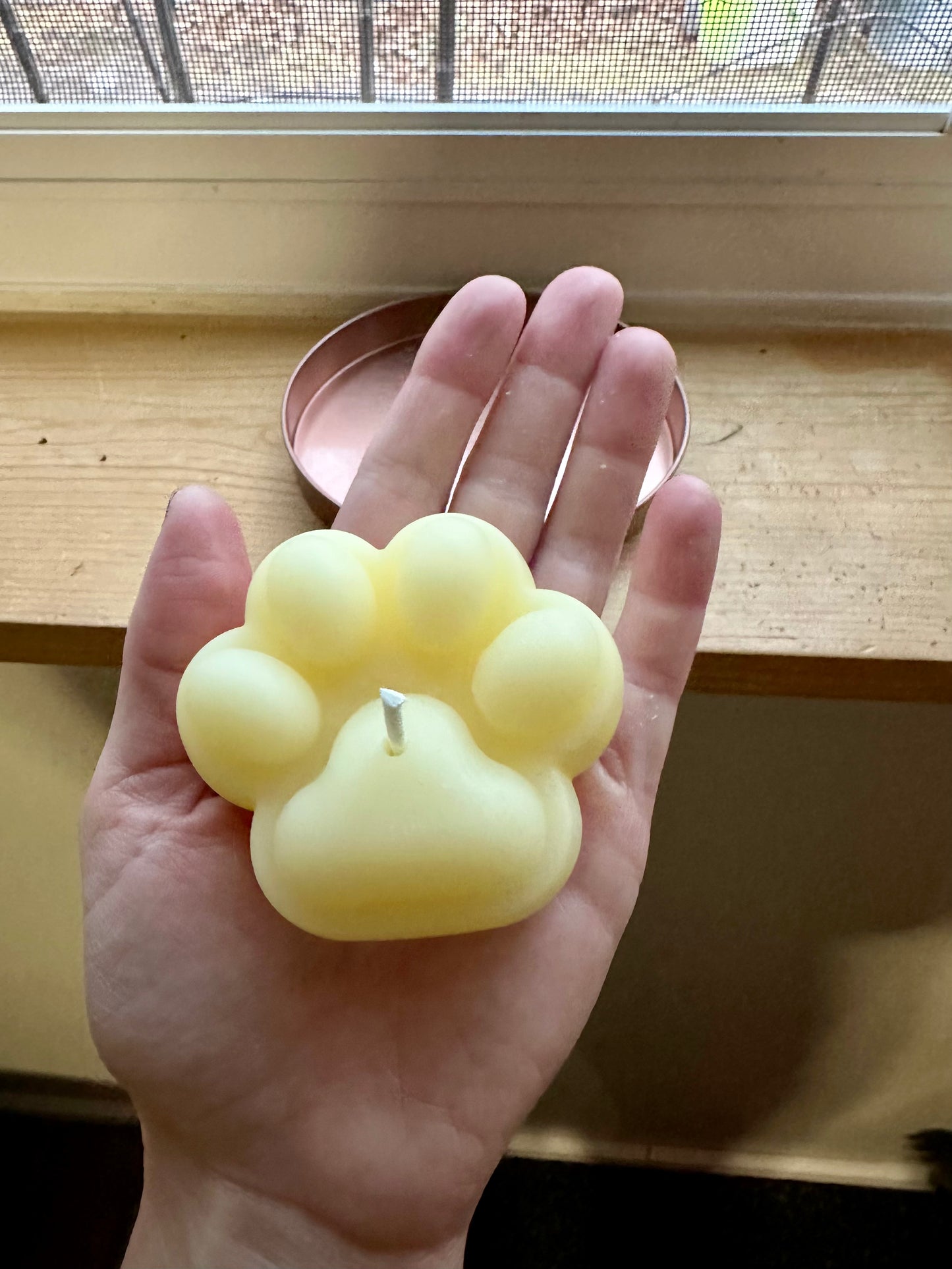 Handmade Beeswax & Tallow Candle for Carnivore gift for Her Essential Oil Natural Candle gifts PAW Shaped Candles!