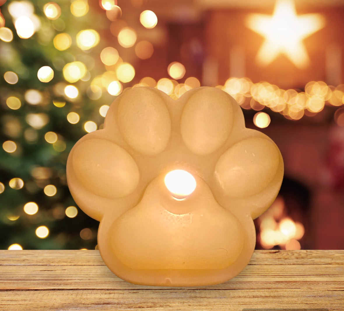 Handmade Beeswax & Tallow Candle for Carnivore gift for Her Essential Oil Natural Candle gifts PAW Shaped Candles!
