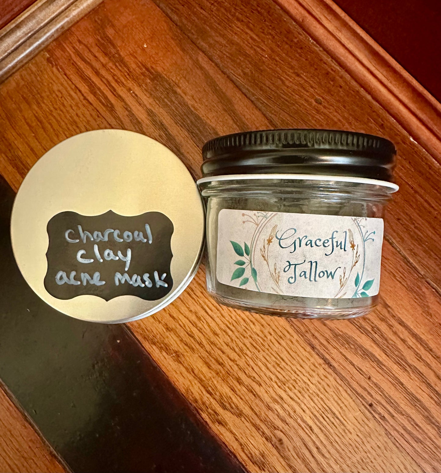 Acne Clay Mask Activated Charcoal Mask for Acne Prone Skin Oily Skin Masks Charcoal Clay Mask All Natural Skincare Tea Tree Oil Mask for her
