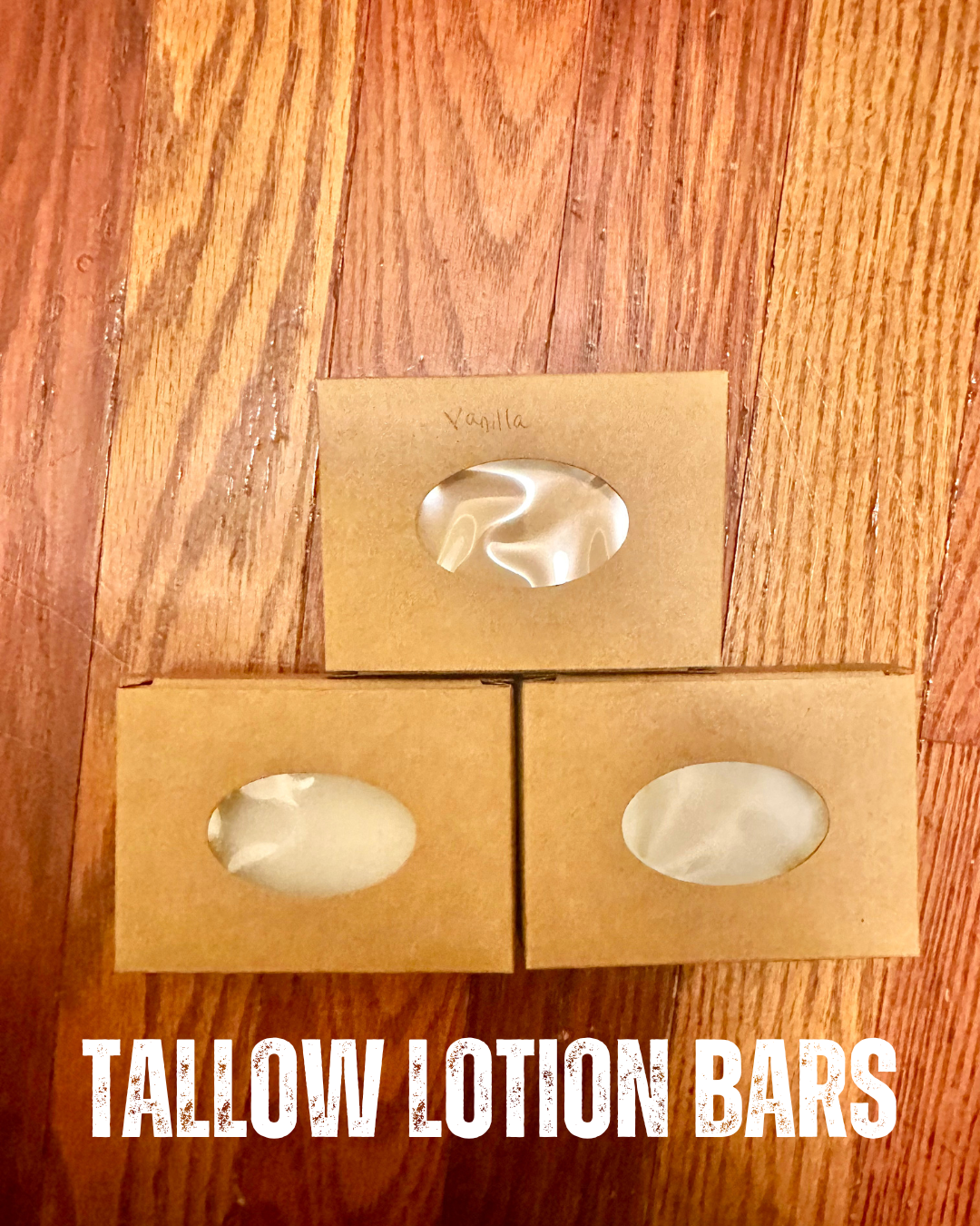 Tallow Lotion Bar 3oz Moisturizing Cream Bars made from Grass Fed Tallow and Emu Oil