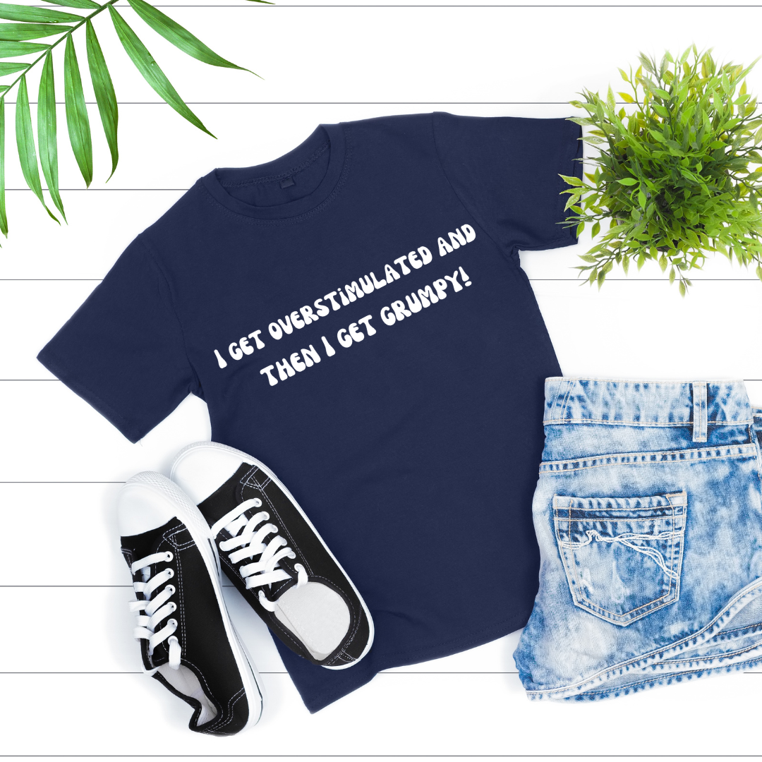 Overstimulated T-shirt for ADHD Friend gifts for Autism Awareness T Shirt Mental Health gift for Autistic Tee