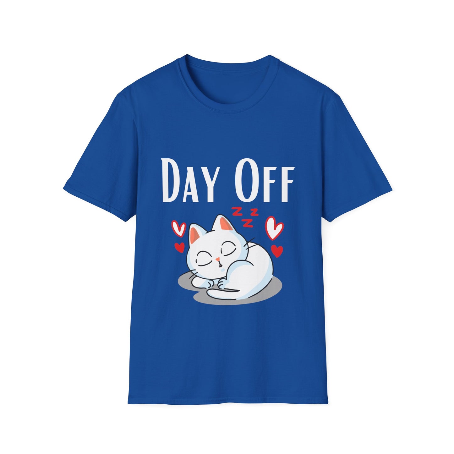 Cute Kitty Cat T-shirt for Cat Lover gift for Cat Mom gift for Her - DAY OFF Shirt - Cat Sleeping T Shirt Tired Worm out Shirt