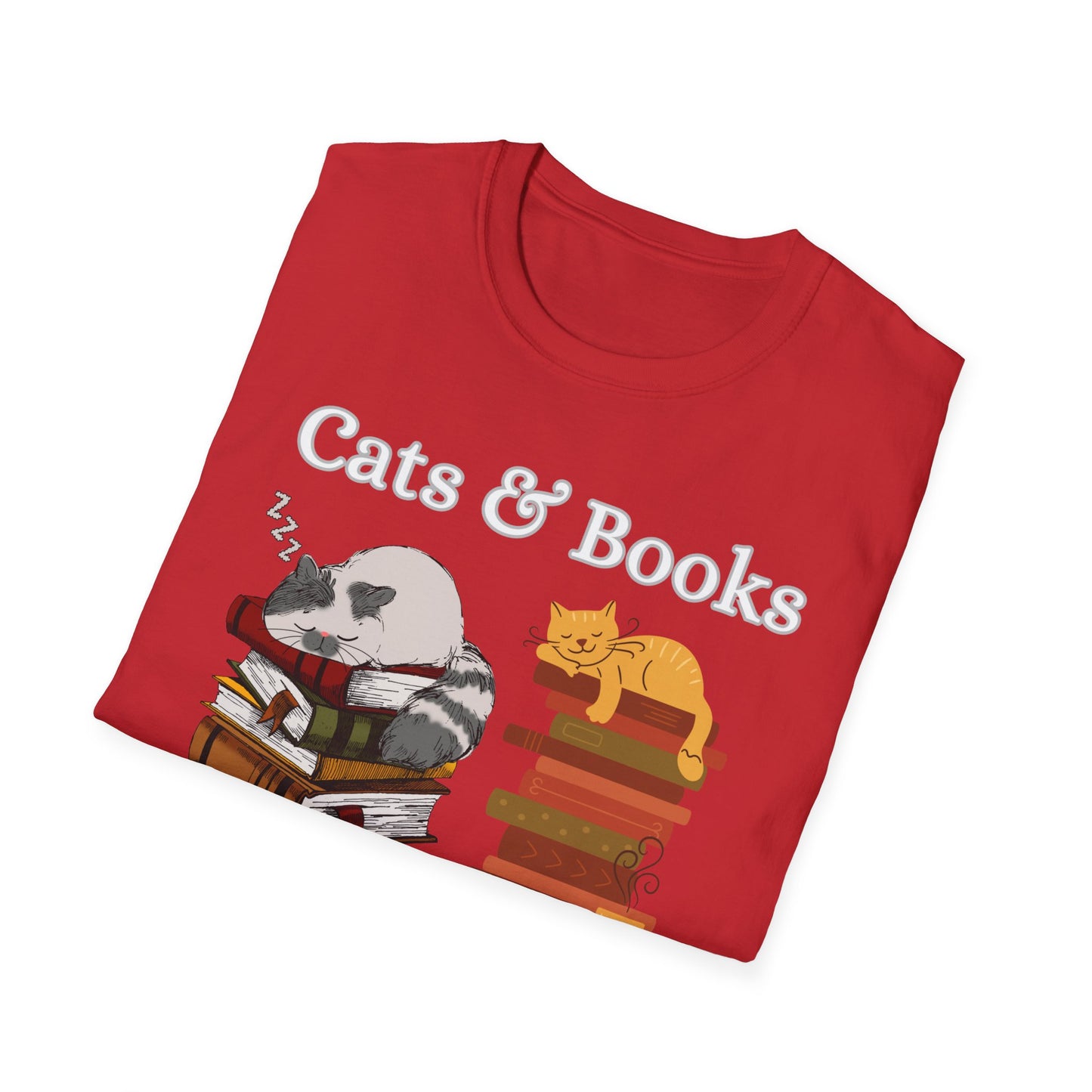 Cat T-shirt for Reader gift Funny Cat Shirt Reading Cats T shirt for Cat Lover gift Cats Books Shirt T-shirt Book Lover Gift