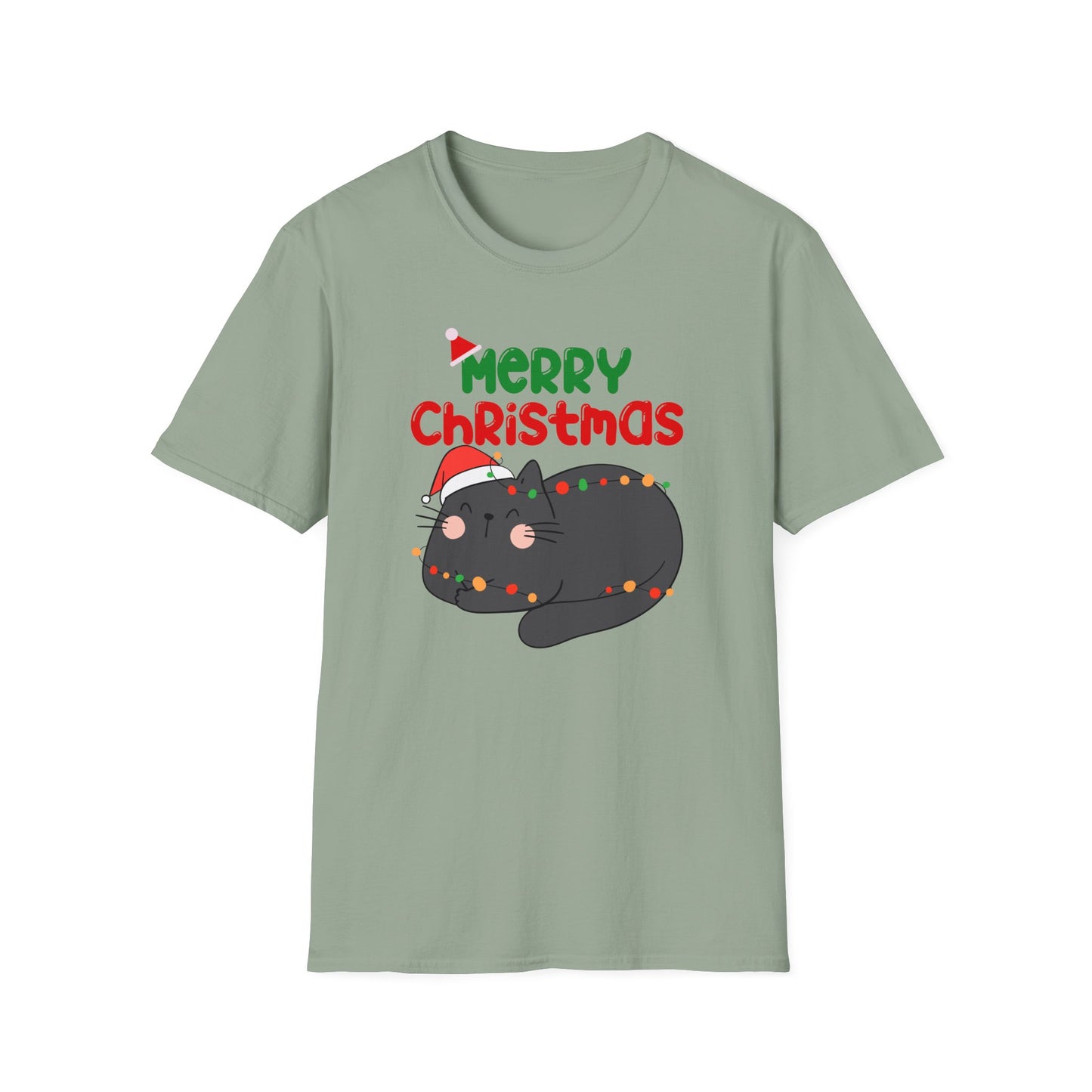 Christmas Lover Shirt for Cat Lover gifts for Black Cat Lovers T-shirts for Cats Mom Tshirts Funny Cat Shirts for Christmas present for Her
