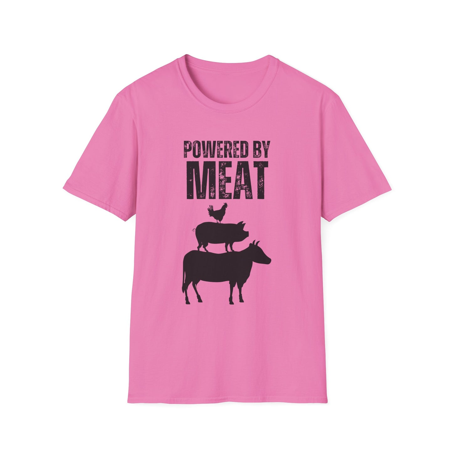 POWERED BY MEAT Shirts for Carnivores Funny MEAT T-shirt for Meat Lover Gift for Carnivore Shirt Healthy Diet T Shirt