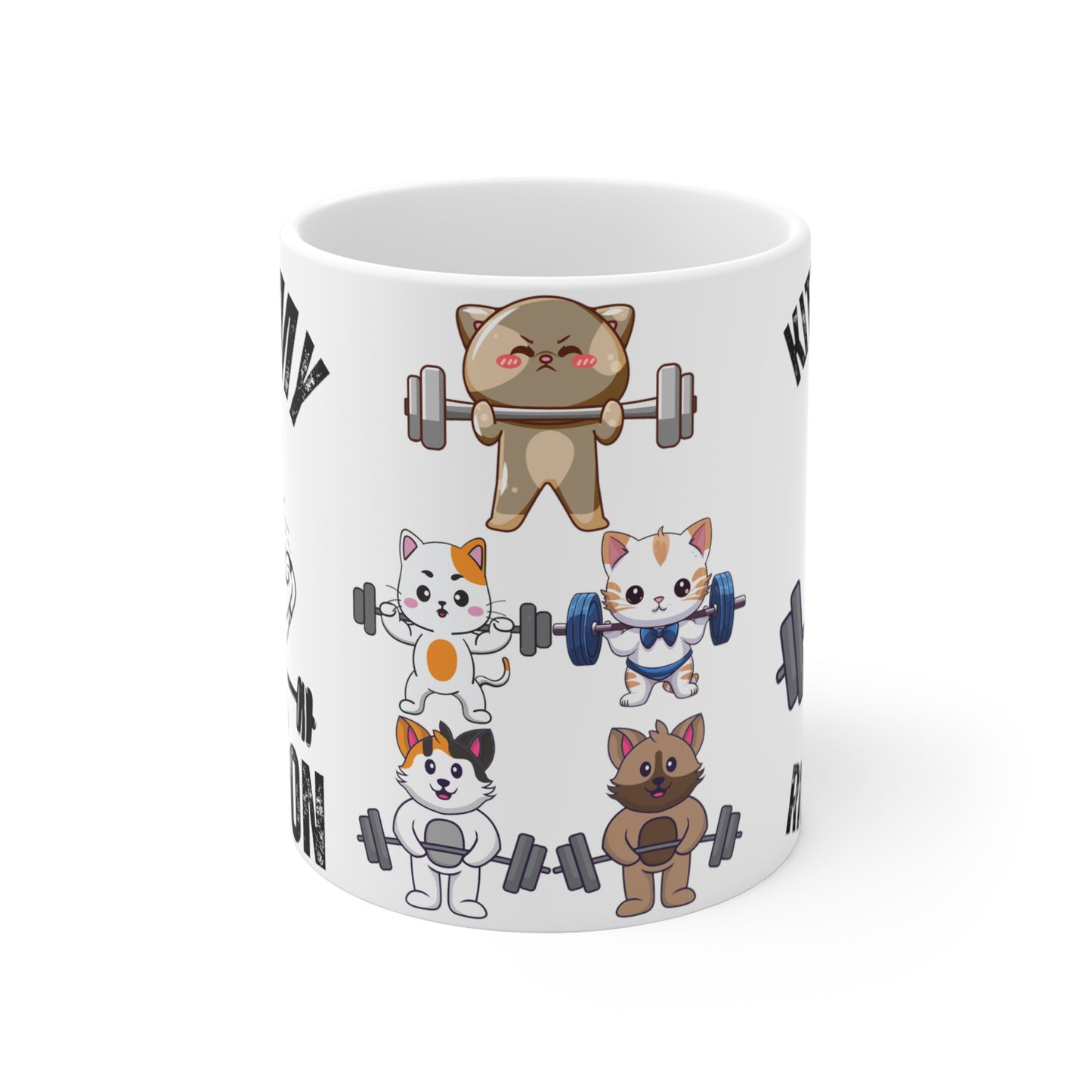 Gym Mug Funny Cats Working Out Mugs Cat Lifting Weights Mug for Coffee Lover gifts for Cat Lover Mug Funny Cat Meme Mug Cat Coffee Cup