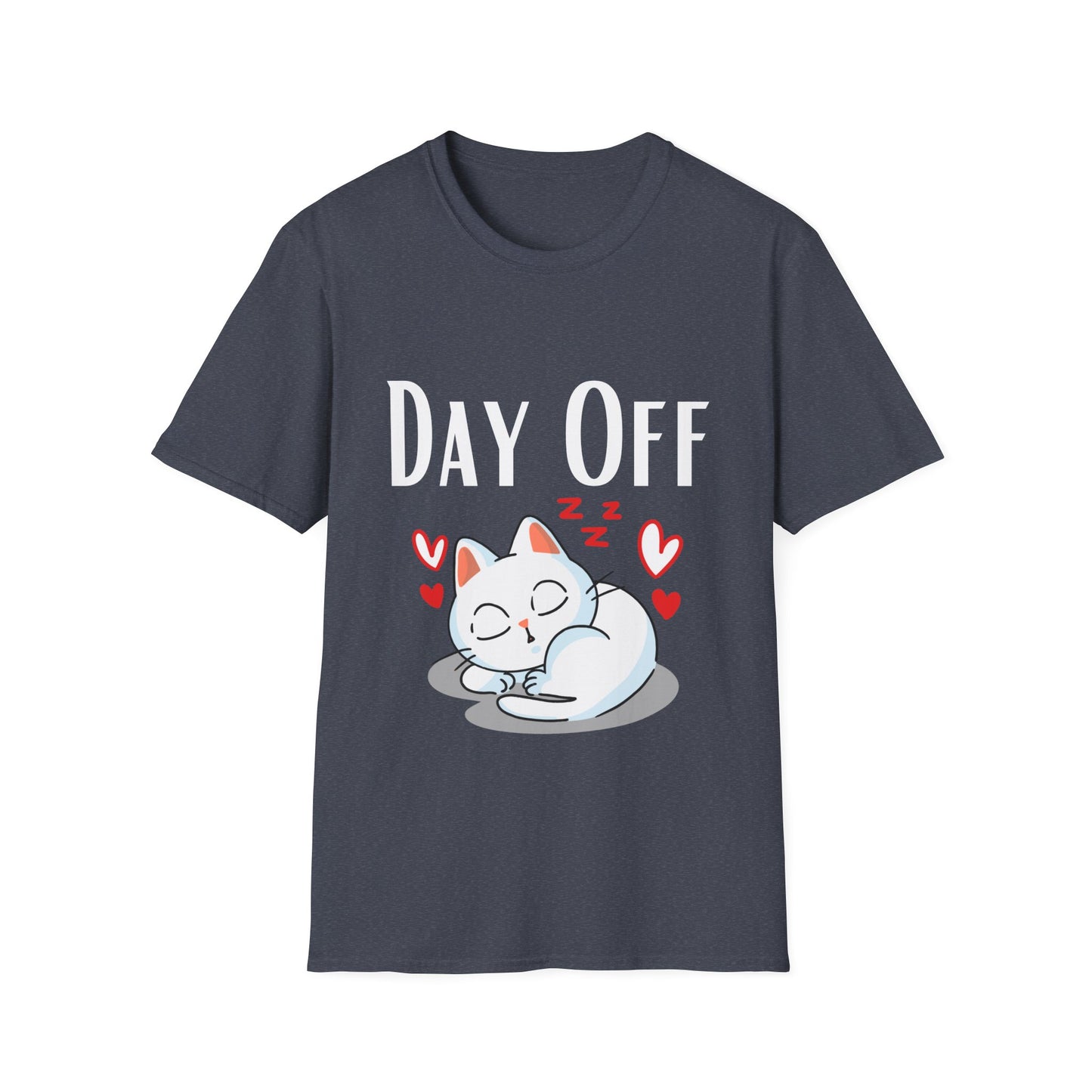 Cute Kitty Cat T-shirt for Cat Lover gift for Cat Mom gift for Her - DAY OFF Shirt - Cat Sleeping T Shirt Tired Worm out Shirt