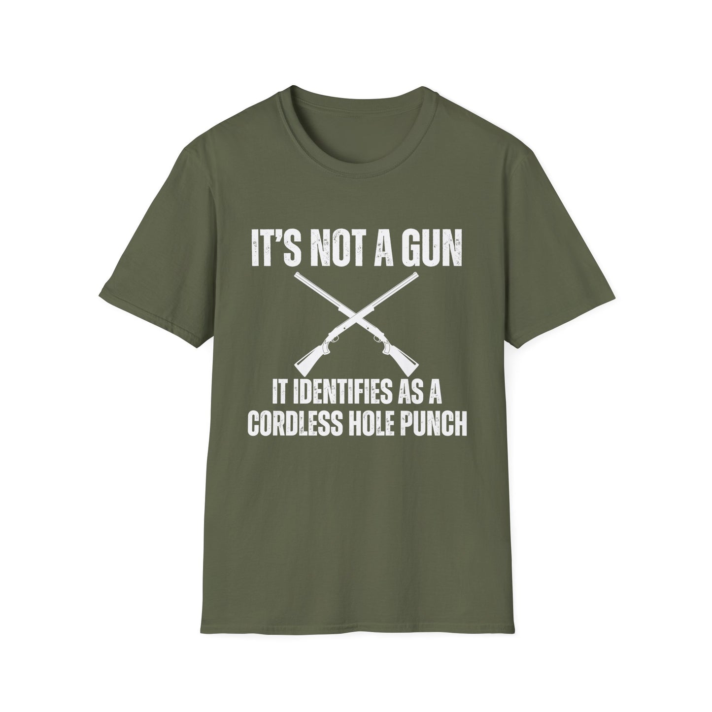 2nd Amendment Tshirt  It's Not A Gun It Identifies As A Cordless Hole Punch T-shirts for Second Amendment Shirt for Him gifts for Mens gift