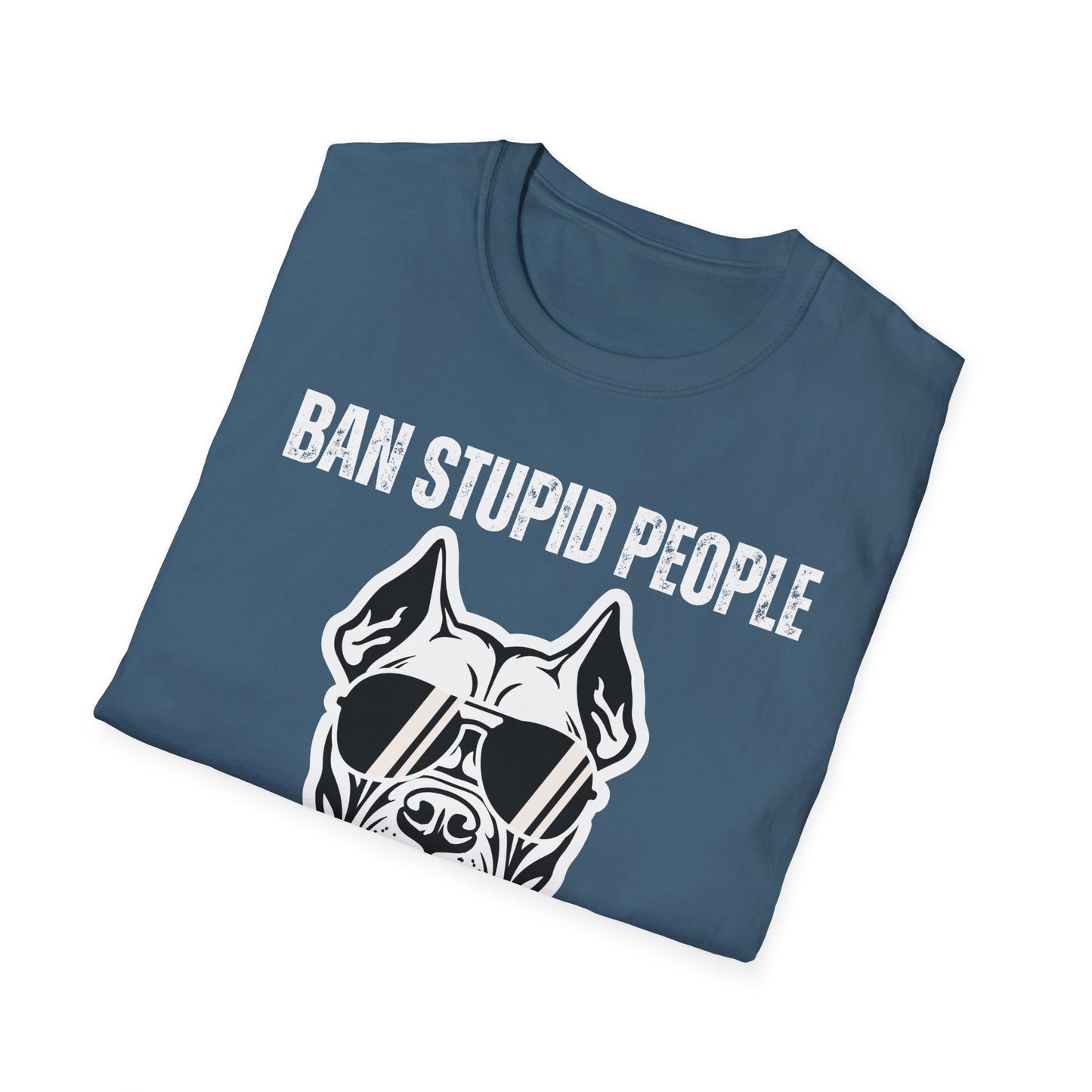 Pit Bull Shirt for Pit Bull Lover gift for Dog Mom gifts for Pit Bulls T-shirt Ban Stupid People Not The Breed T Shirts Funny Dog T-shirts