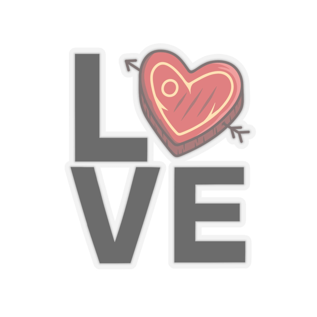 Steak Lover Sticker for Steak Lovers gift for Meat Lover Stickers for Carnivore Gifts I Love Steak and Meat!