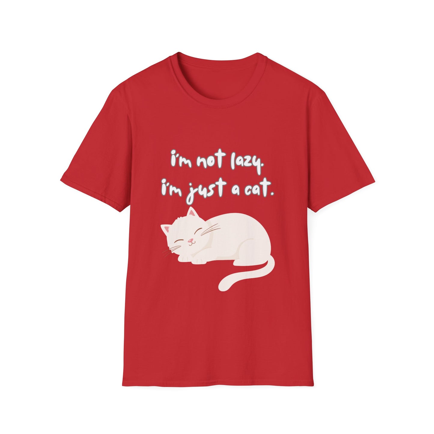 Cat T-shirt for Cat Lover gift for Cat Lovers Cute Cat T shirt Funny Graphic Cat Tee I'm Not Lazy! I'm Just A Cat!