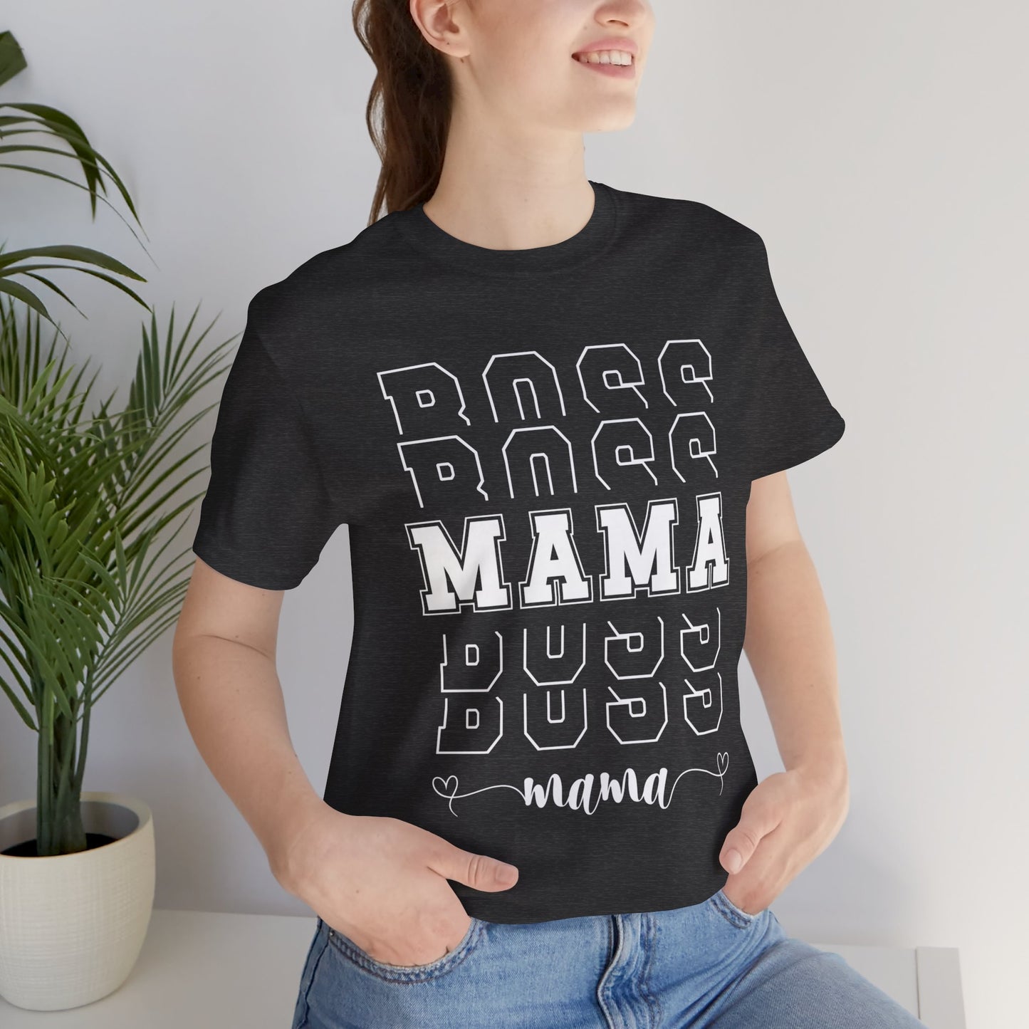 BOSS MAMA T Shirt Groovy Moms T-shirts for Mom gifts for Mothers Day gift for Her Cute Momma Shirts Mommy T Shirts Mom is the best