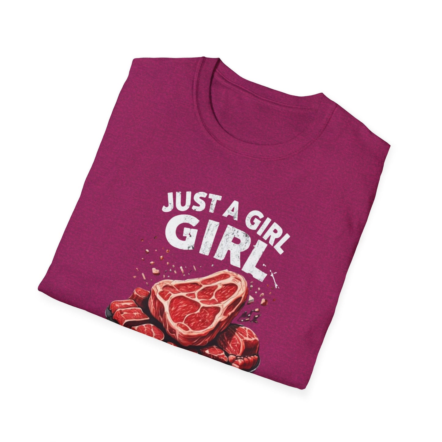 Steak Shirts Just a girl who loves steak tshirt STeak Girl T-shirt for Carnivore Diet T Shirt for Steak Lover gift ideas for BBQ T-shirts