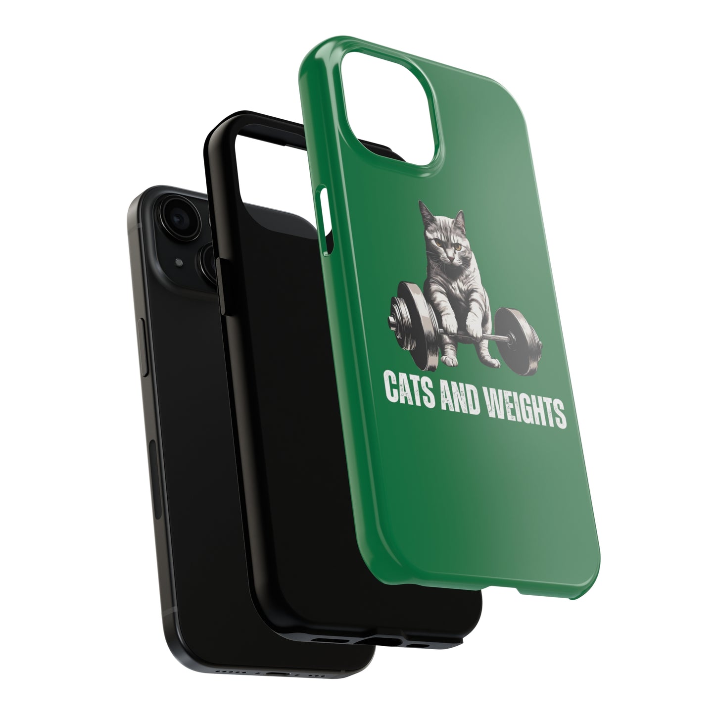 CATS & Weights iPhone case for Gym Lover gift for Cat Lover gifts for Fitness Lover Funny Cat Phone case Workout case