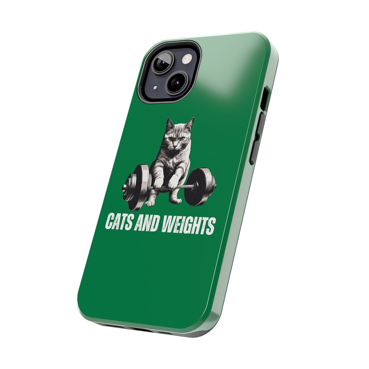CATS & Weights iPhone case for Gym Lover gift for Cat Lover gifts for Fitness Lover Funny Cat Phone case Workout case