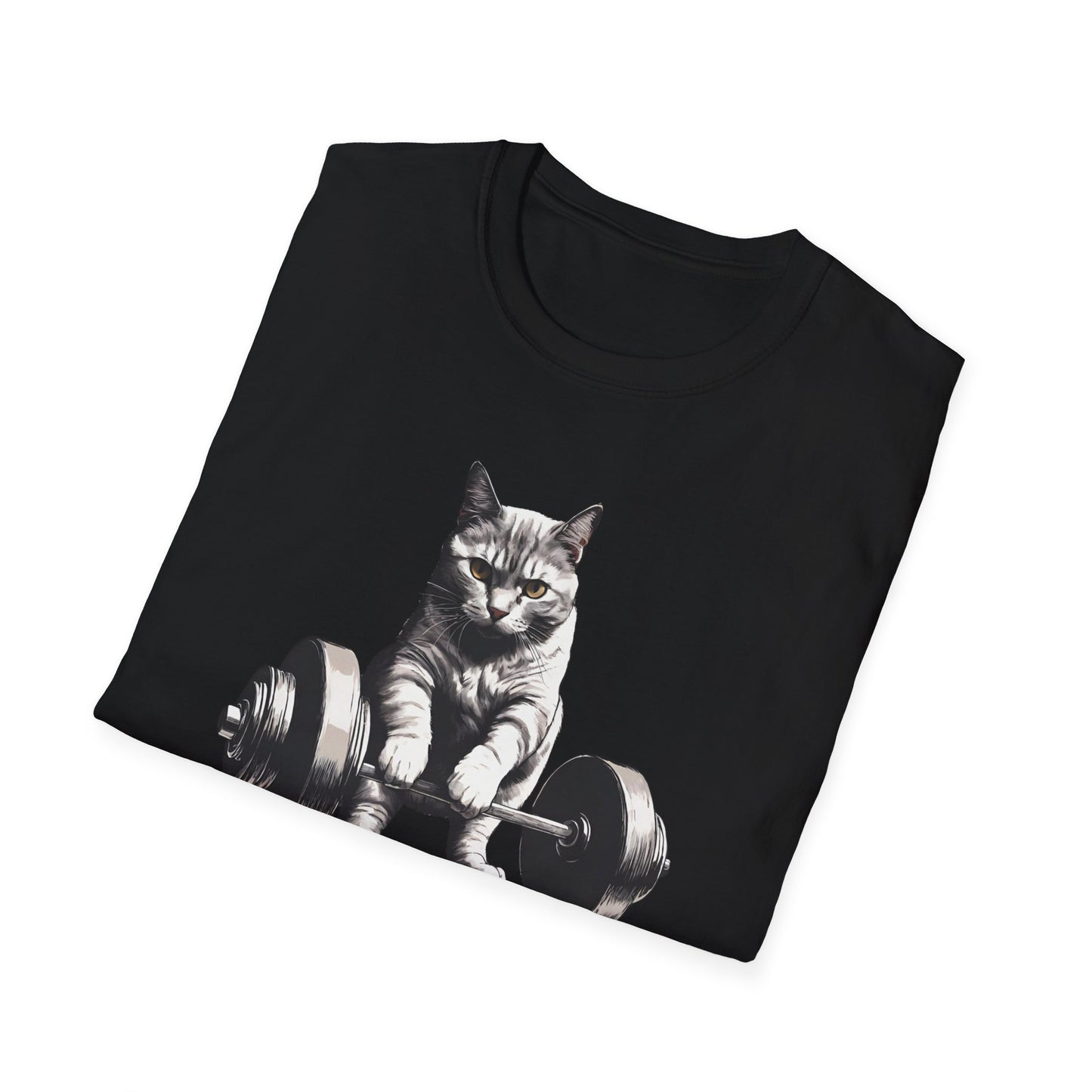 Cat Deadlifting Shirt for Gym Rat gifts for Workout Lover gift for Cat Lover T-shirt Funny Cats Lifting Weights T Shirts Kitty Powerlifting Weightlifting