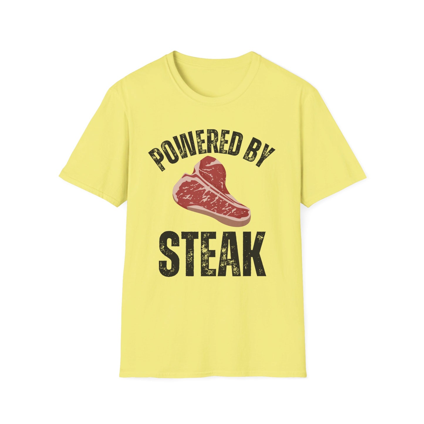 Steak Lover gifts for Meat Lover T Shirts for Carnivore gift for BBQ Lovers Tee Shirt for Barbecue gift Grilling Powered By Steak T-shirt