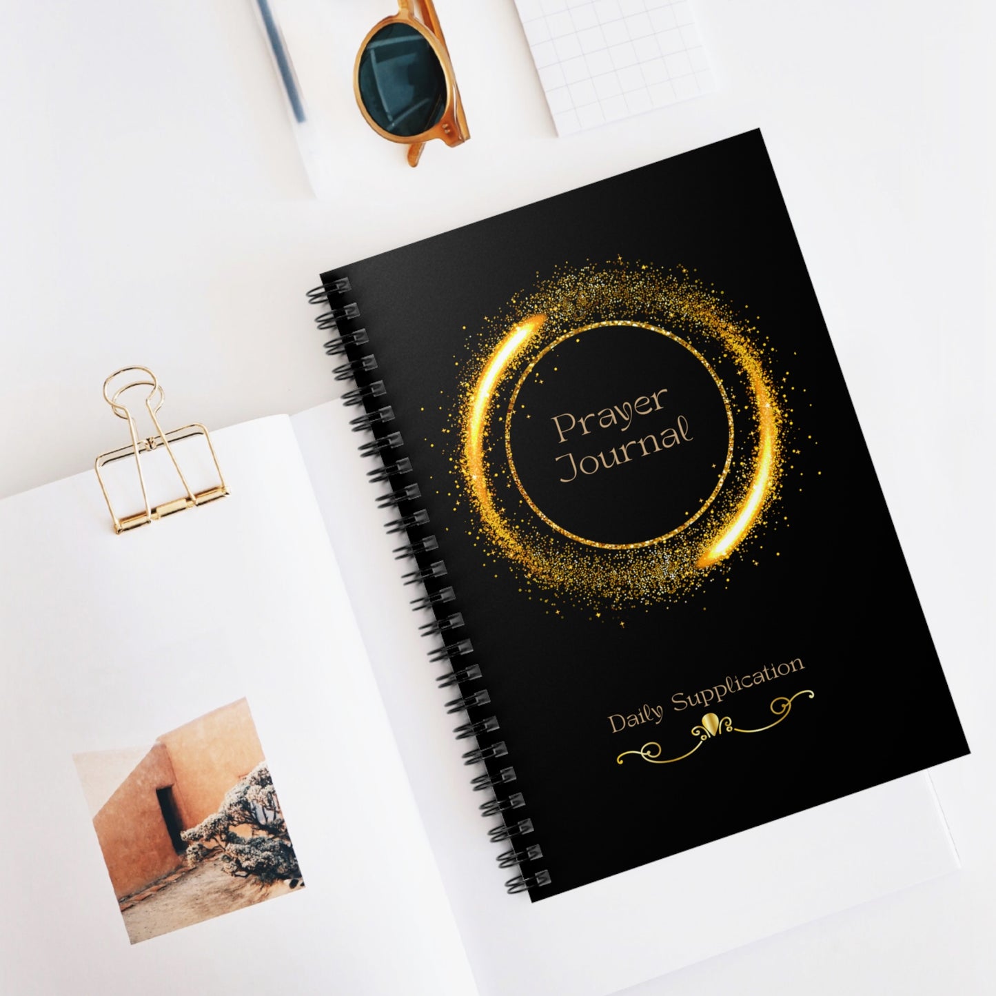 Prayer Journal -Daily Supplication - Spiral Notebook - Ruled Line