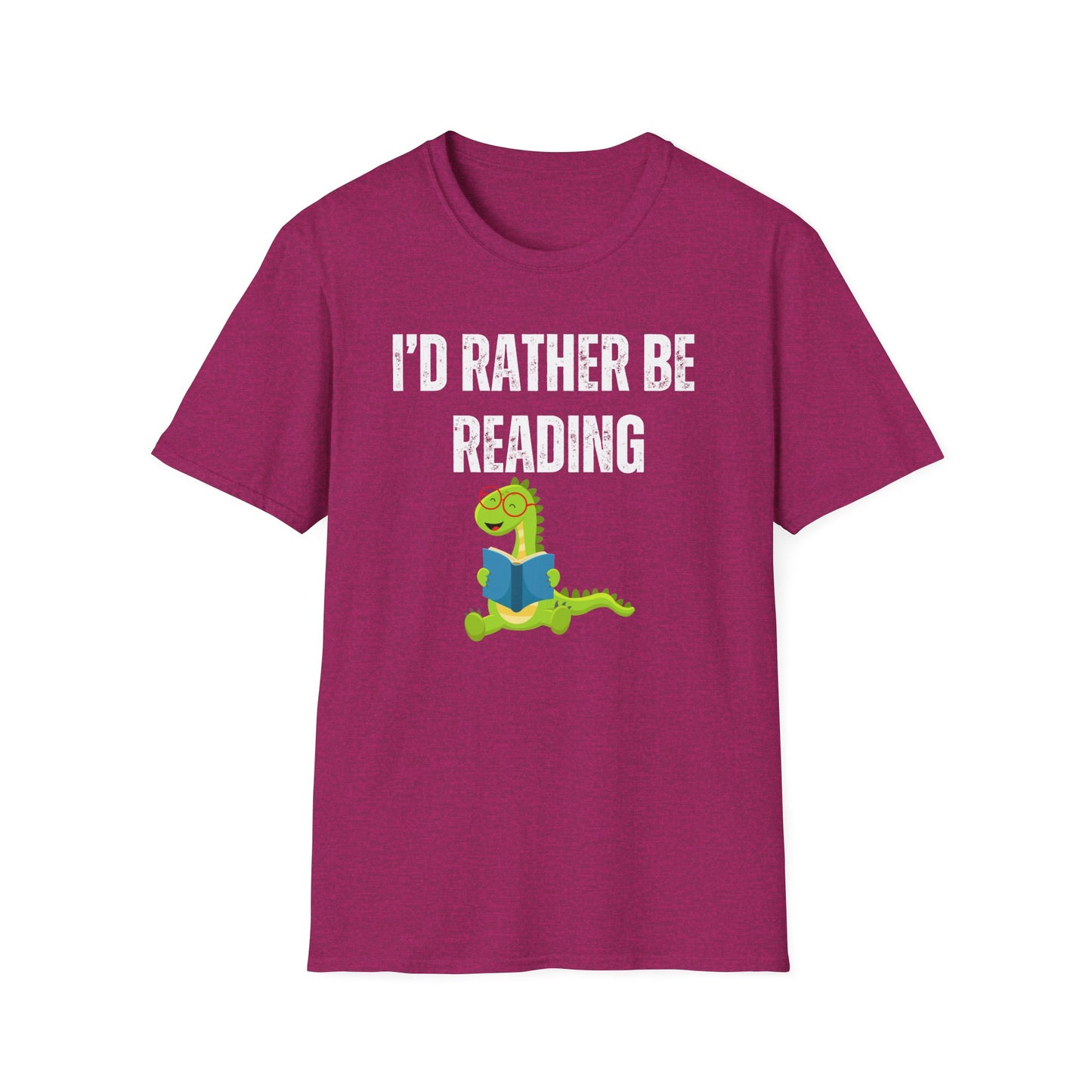 Bookish Shirts for Dragon Lover gift for Book Lover gifts for Bookworm T Shirt I'd Rather Be Reading Shirt Dragons Reading a Book T-shirt