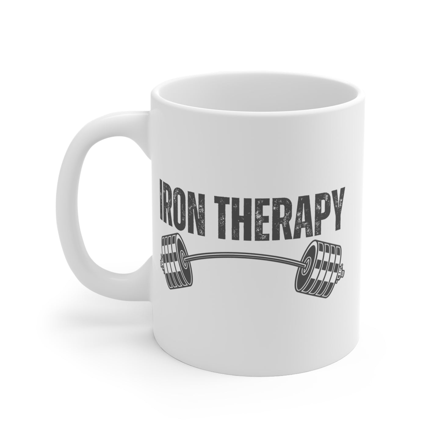 Iron Therapy Mug | Fitness Motivation Mug, Gym Lovers Gift, Weightlifting Mug, Coffee Cup for Athletes, Workout Inspiration
