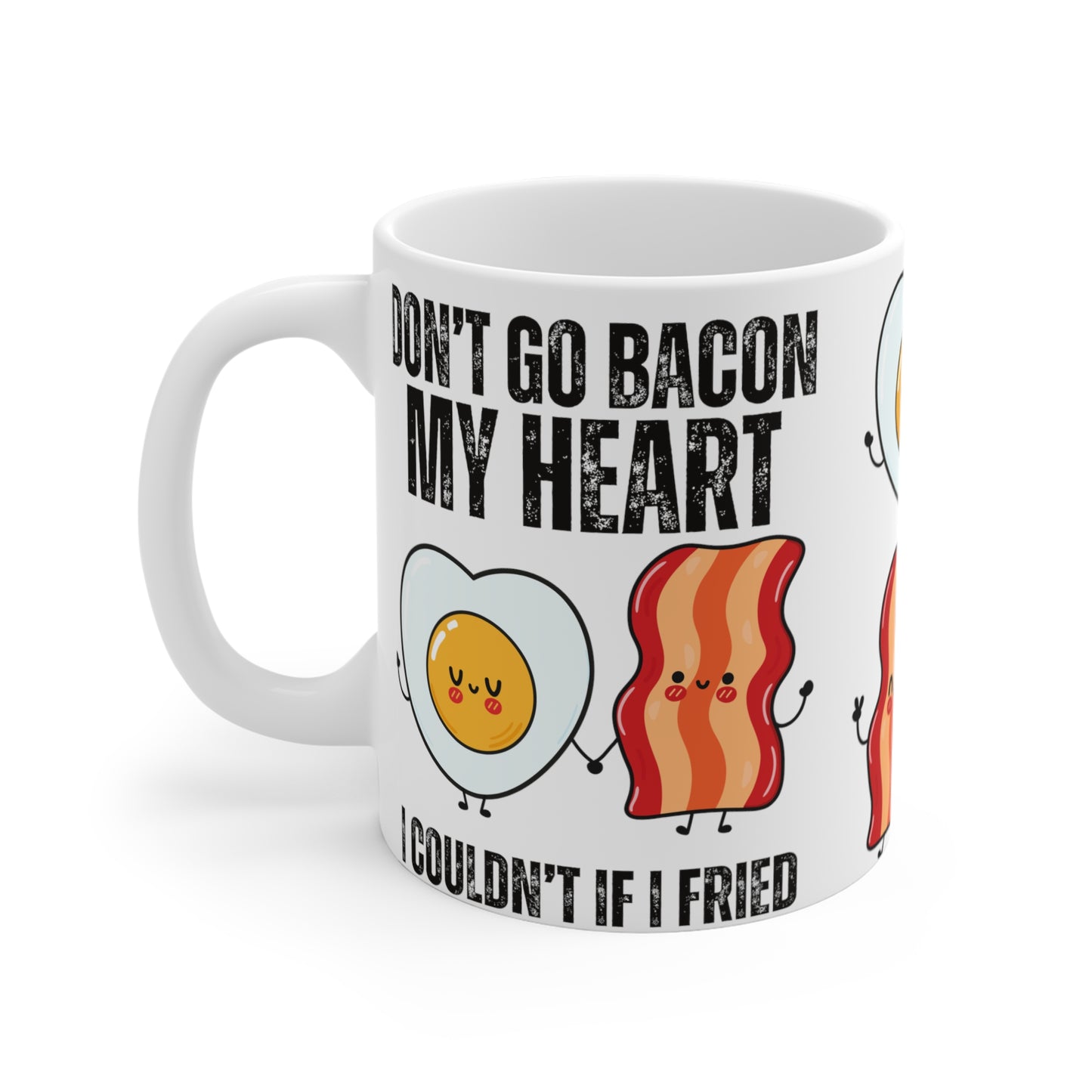 Breakfast Mug for Bacon Lover gift Bacon and Eggs Coffee Mug Funny Mugs for Carnivore gifts for Foodie Mug Food Lover EAT MEAT