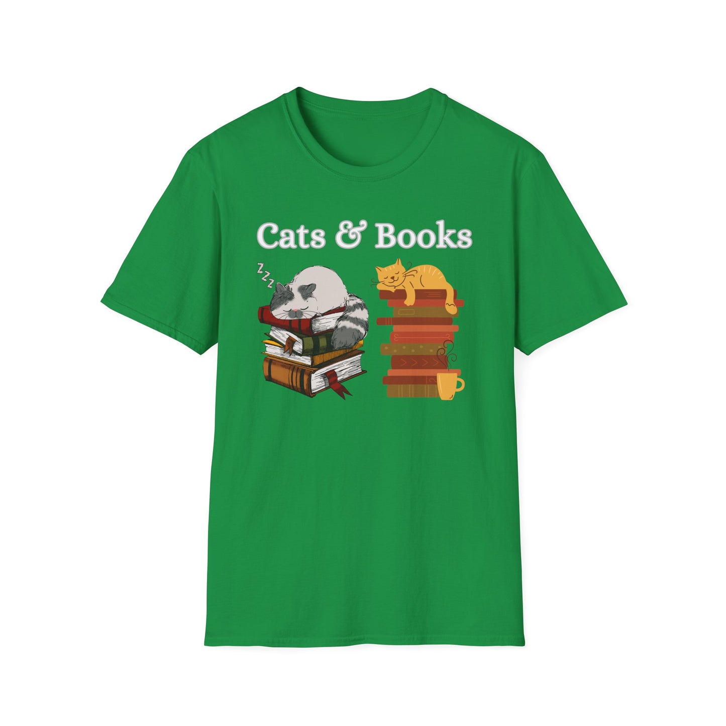 Cat T-shirt for Reader gift Funny Cat Shirt Reading Cats T shirt for Cat Lover gift Cats Books Shirt T-shirt Book Lover Gift