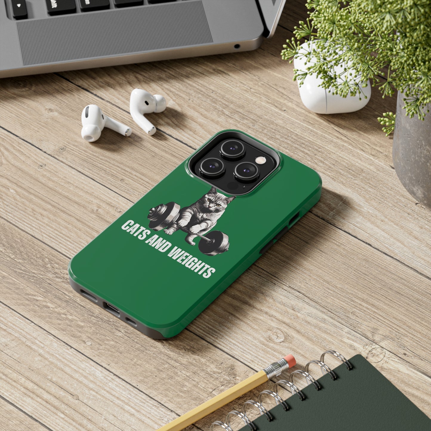 CATS & Weights iPhone case for Gym Lover gift for Cat Lover gifts for Fitness Lover Funny Cat Phone case Workout case