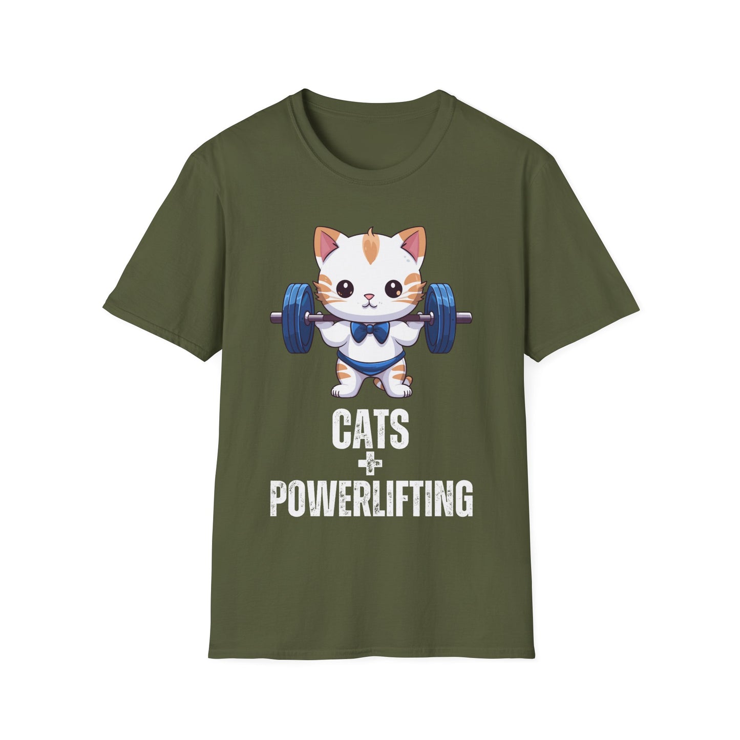 CATS & POWERLIFTING T-Shirt for Cat Lover gift for Powerlifter gift Powerlifting Cat Shirt Funny Weightlifting CAT T Shirt