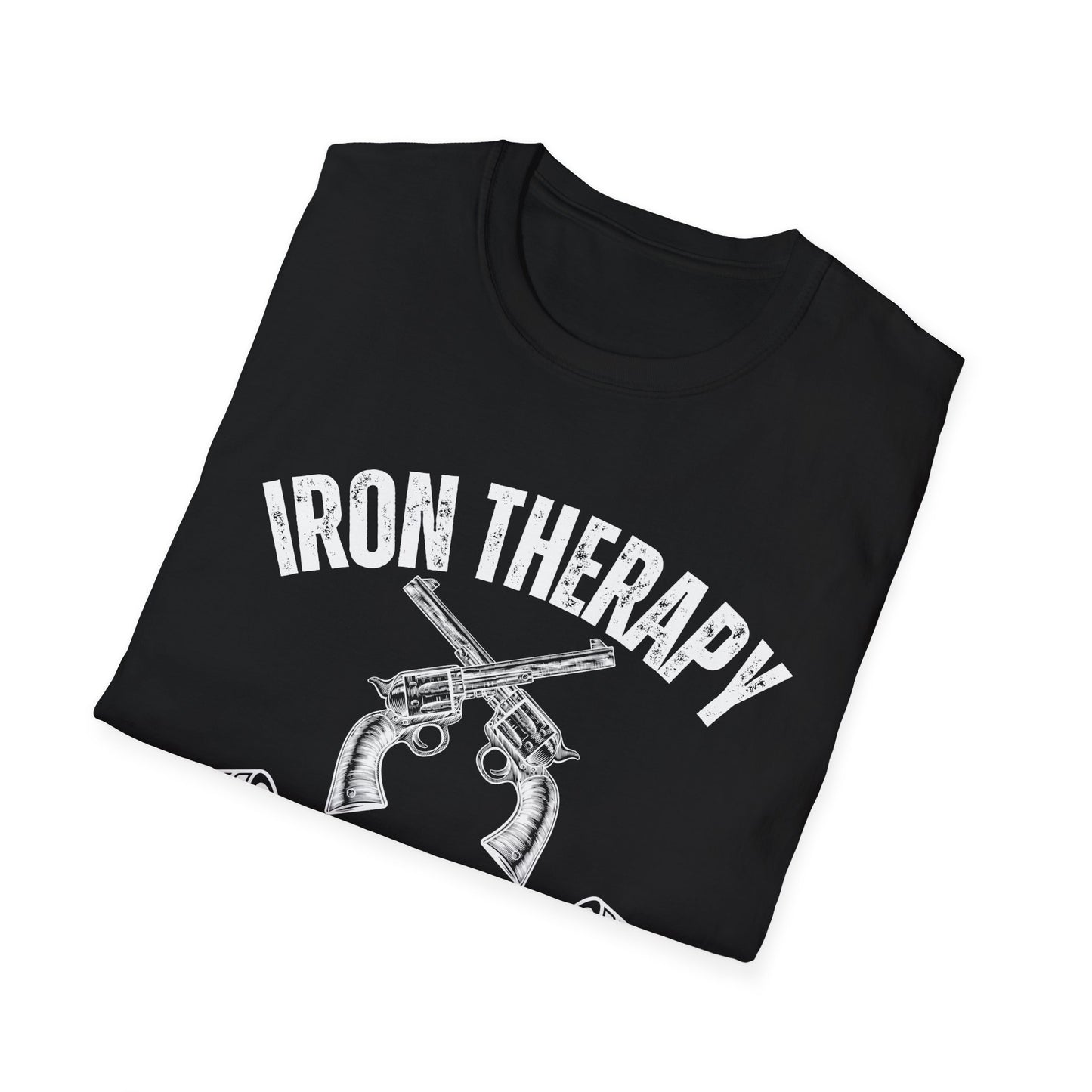 Workout Shirt for Gun Lover gift for Weightlifting T-shirt for Gym Lover gifts for Powerlifting Tee Shirts for Him Iron Therapy Shirt