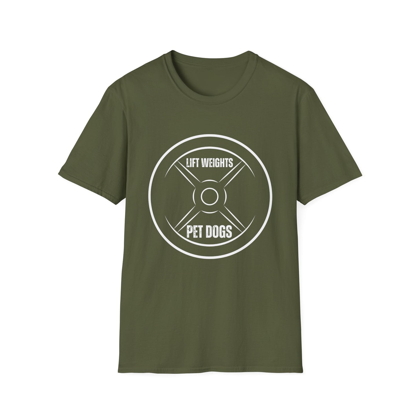 Dog T-shirt for Dog Lover Gift Funny DogT Shirt Gym Shirt Fitness Lover gift - Lift Weights & pet DOGS
