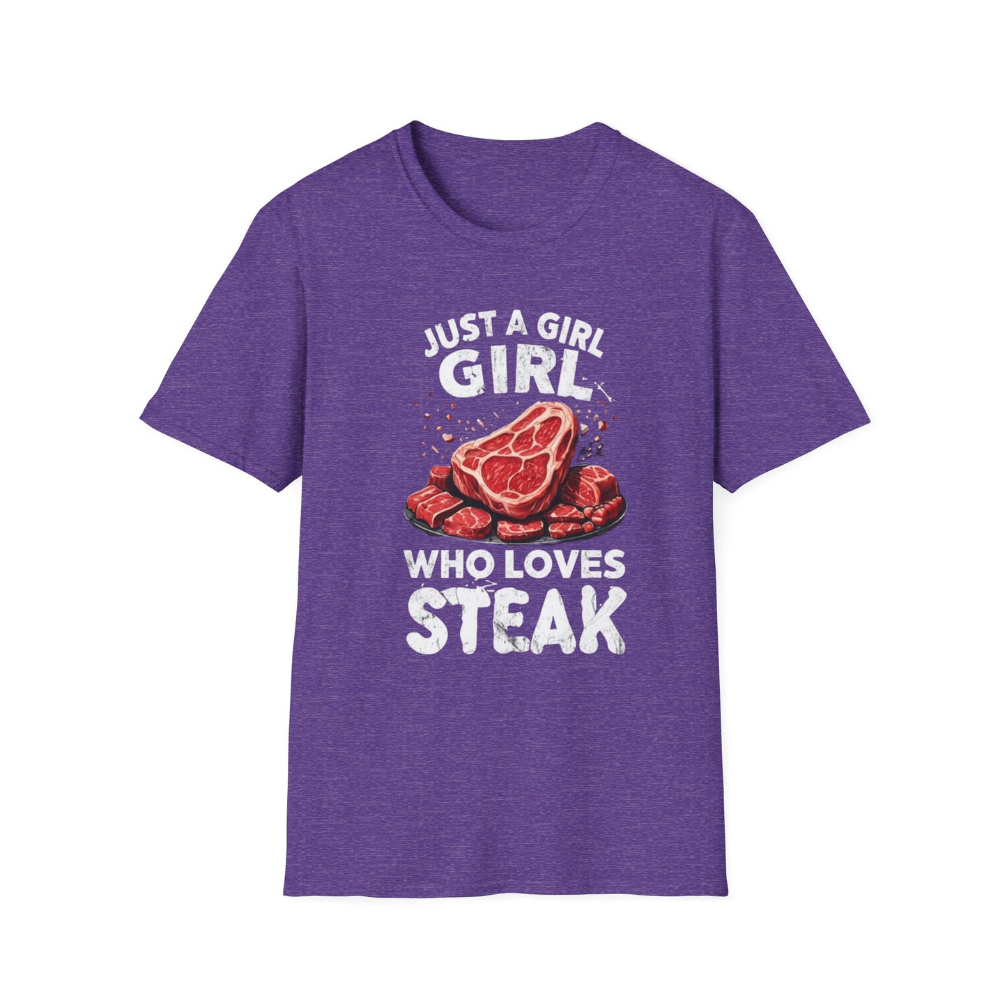 Steak Shirts Just a girl who loves steak tshirt STeak Girl T-shirt for Carnivore Diet T Shirt for Steak Lover gift ideas for BBQ T-shirts