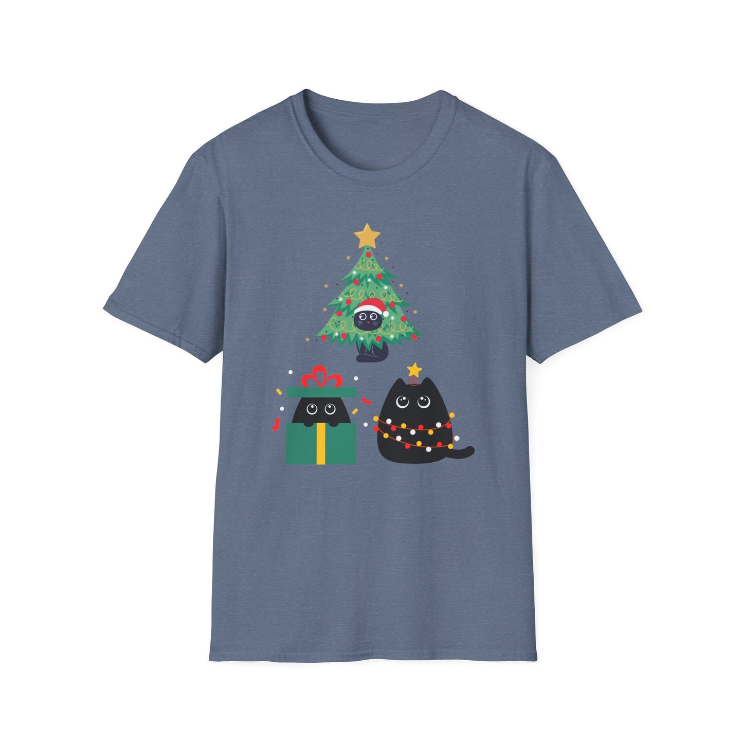 Funny Black Cat Shirt for Christmas gift for Cat Lover gifts for Cat Mom presents for Christmas Women's T Shirts for Her gifts for Her