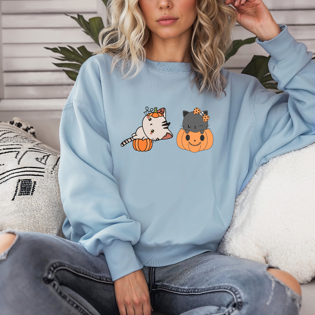 Vintage Black Cat Halloween sweatshirt for Vintage Black cat sweatshirt Halloween sweatshirt Spooky season sweatshirt Halloween crewneck