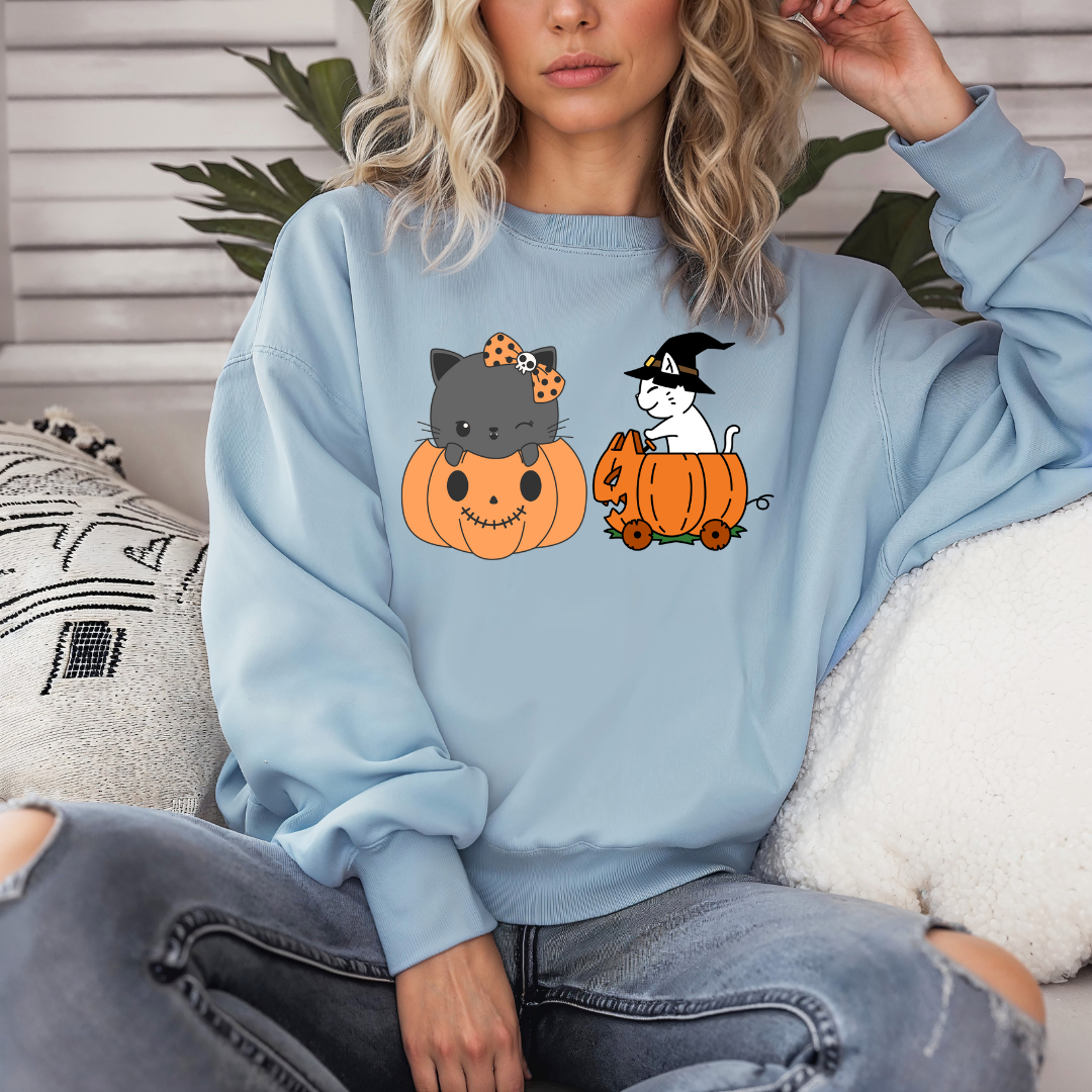 Cat Halloween Sweatshirt for Black Cat Lover Gift for Her gifts for Cat Mom Sweatshirt for Halloween gifts Cute Sweatshirt Gift for Daughter