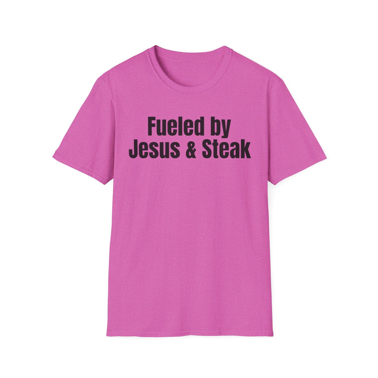 Fueled By Jesus and Steak Shirt for Christian Tshirts for the Gym t shirts for him gifts for her Christian Workout Shirts for Steak Lovers