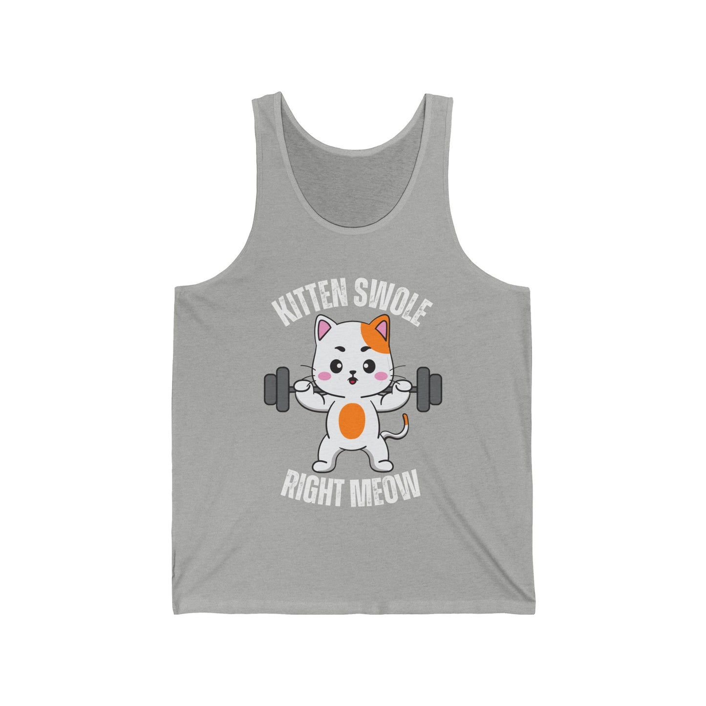 Workout Tank Top for Cat Lover gift for Gym giftsFunny Cat Pun Shirt Cat Saying Tshirt  Cats Quote Tank Tops Kitten Swole Right Meow