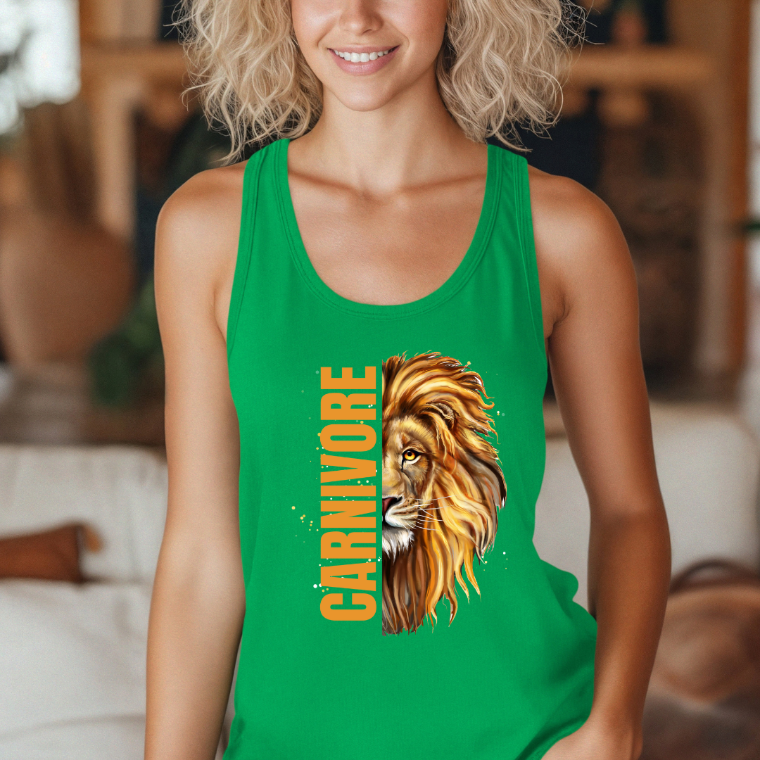 Carnivore Tank Top for Lion Diet gifts for Meat Lovers gift for Keto T shirt for Men gifts Funny Shirts for Her gift for BBQ Lovers Tank Tops