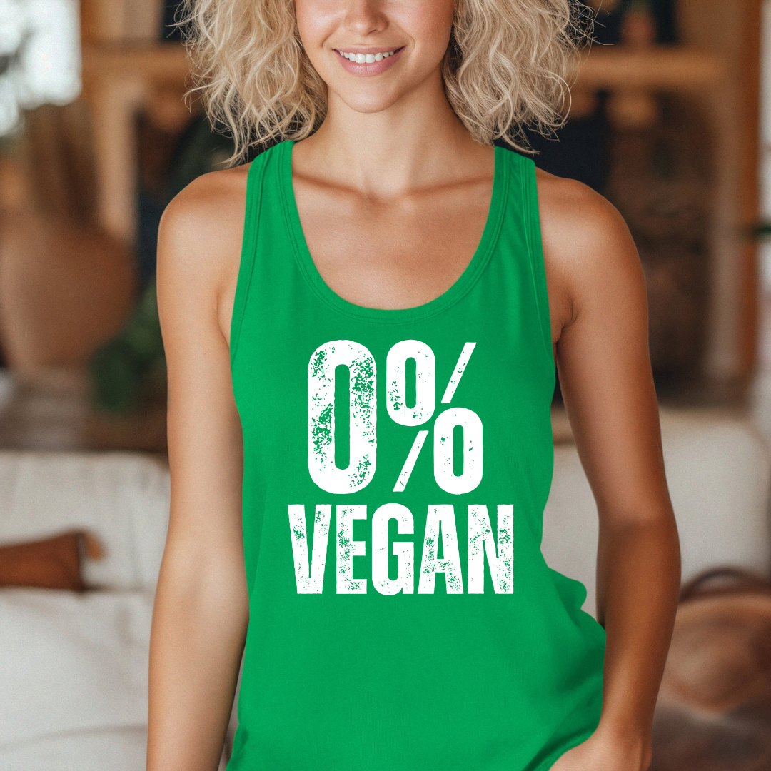 0% Vegan Tank Top for Carnivore Diet Tank Tops for Chrismtas presents for men gifts for women gift for her Meat Tank Top for Workout Tanks