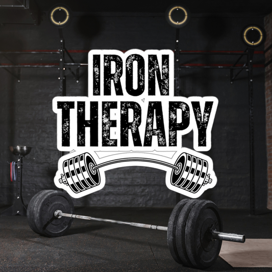 Gym Stickers Workout Sticker for Workout Lover gift for Weightlifting Lover gift for Powerlifting Sticker IRON THERAPY Sticker