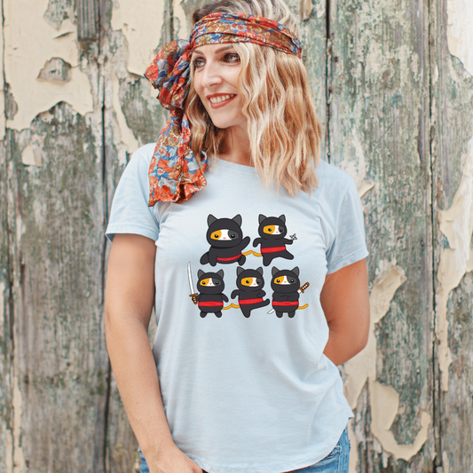 Funny Cat Shirt for Cat Lovers Funny Ninja Cats T-shirt for Cat Lover gift for Ninja Lover gift - Cat T-shirt for Funny gift for Friend