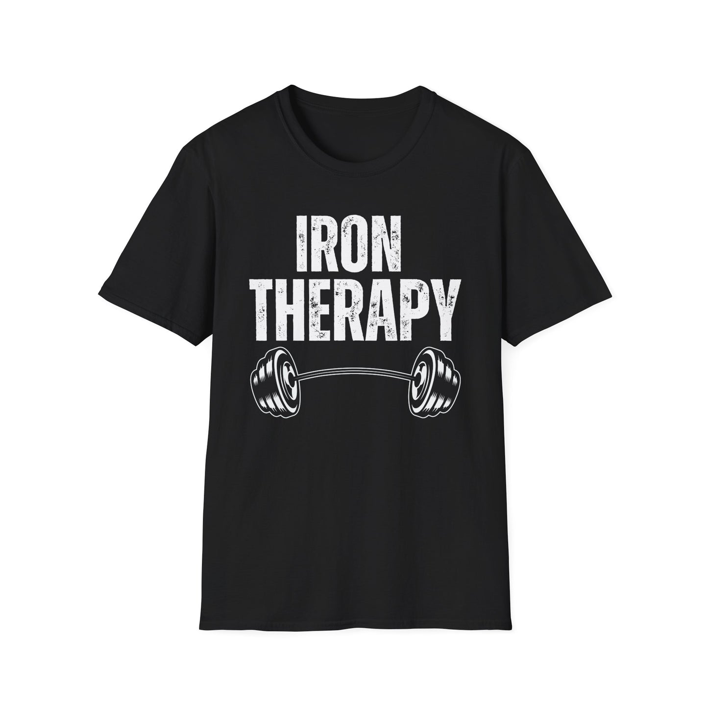 Workout Shirt IRON THERAPY T-shirt for Gym Lover gift for Fitness Lover T Shirt for Cross Fit Lover Weightlifting Shirts for Gym Rat