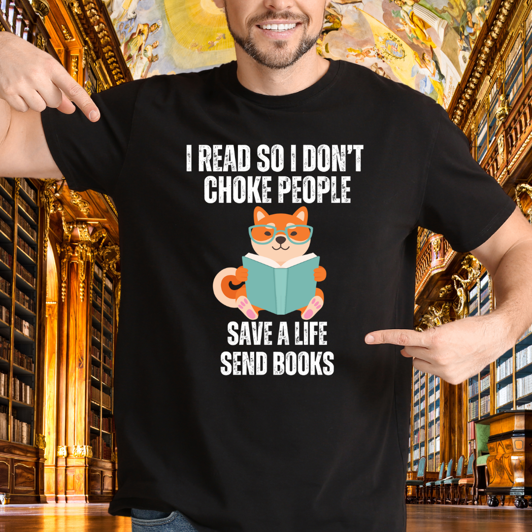 Dog Reading T Shirt for Dog Lover gifts for Book Collector gift for Books Enthusiast T-shirts Chow Dogs Lovers T Shirts Cute Puppy Tee Shirt